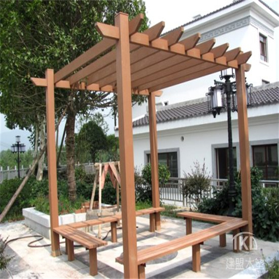 石家庄简易木塑花架安装