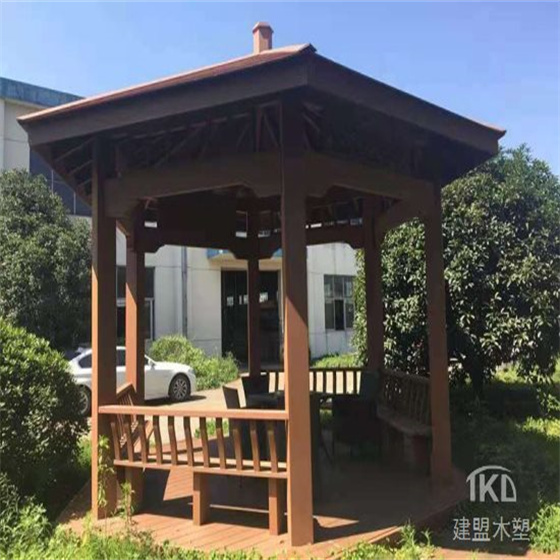 石家庄木塑凉亭施工