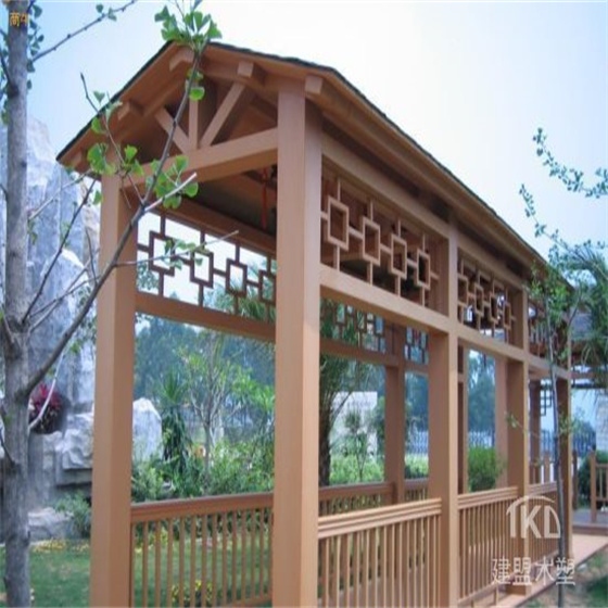 石家庄木塑长廊制作