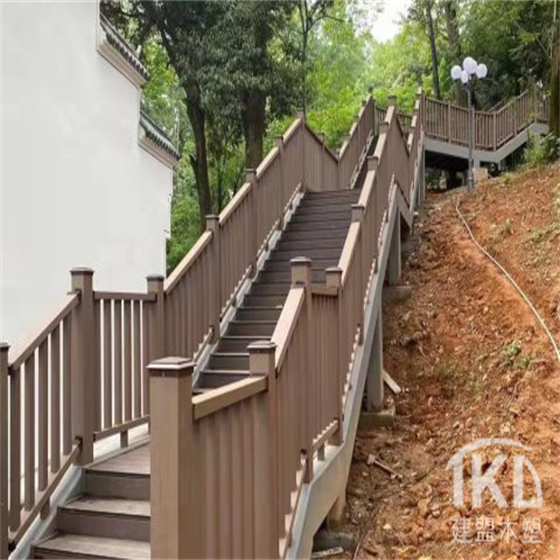石家庄木塑栈道楼梯步道