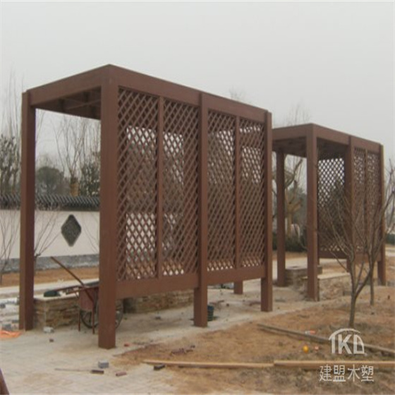 石家庄木塑廊架制作